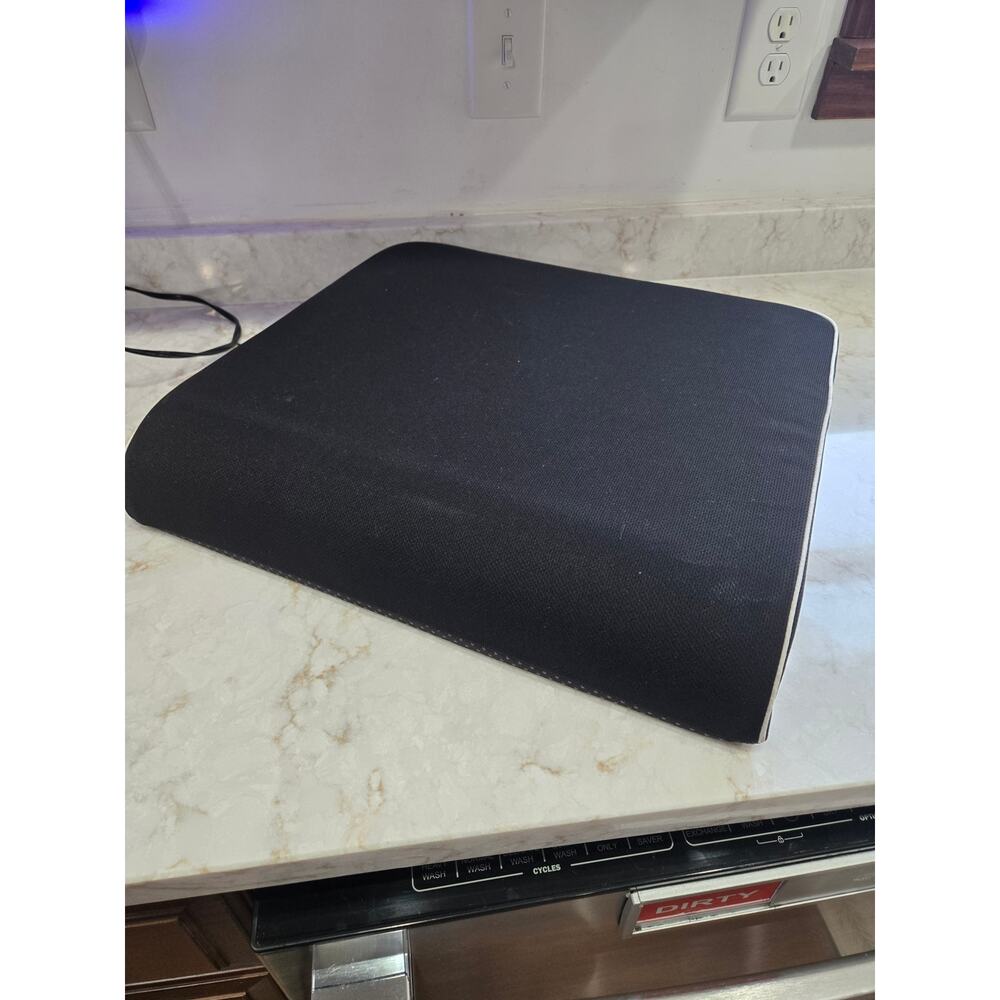 Black Memory Foam Seat Cushion Car Truck Office Chair Easy Clean 17.5" x 16"